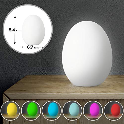Oramics 20262 a + + to E, luz de ambiente, plástico, blanco, 12 x 12 x 9 cm