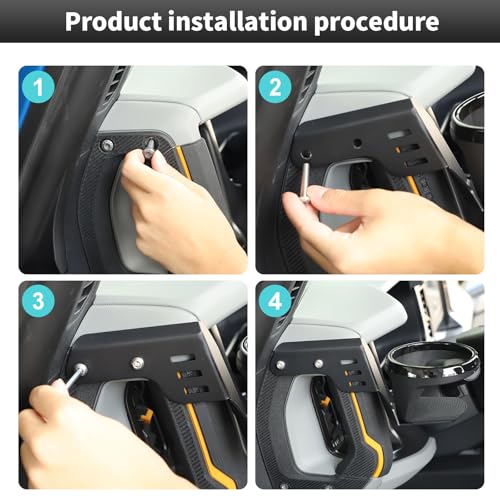 Portavasos para Ford Bronco 2021-2026 lado conductor miniatura 4