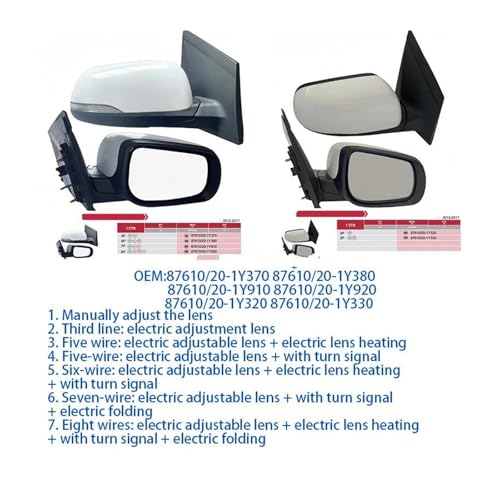 Rétroviseur chauffant Picanto 2004-2011 électrique gauche 3 broches