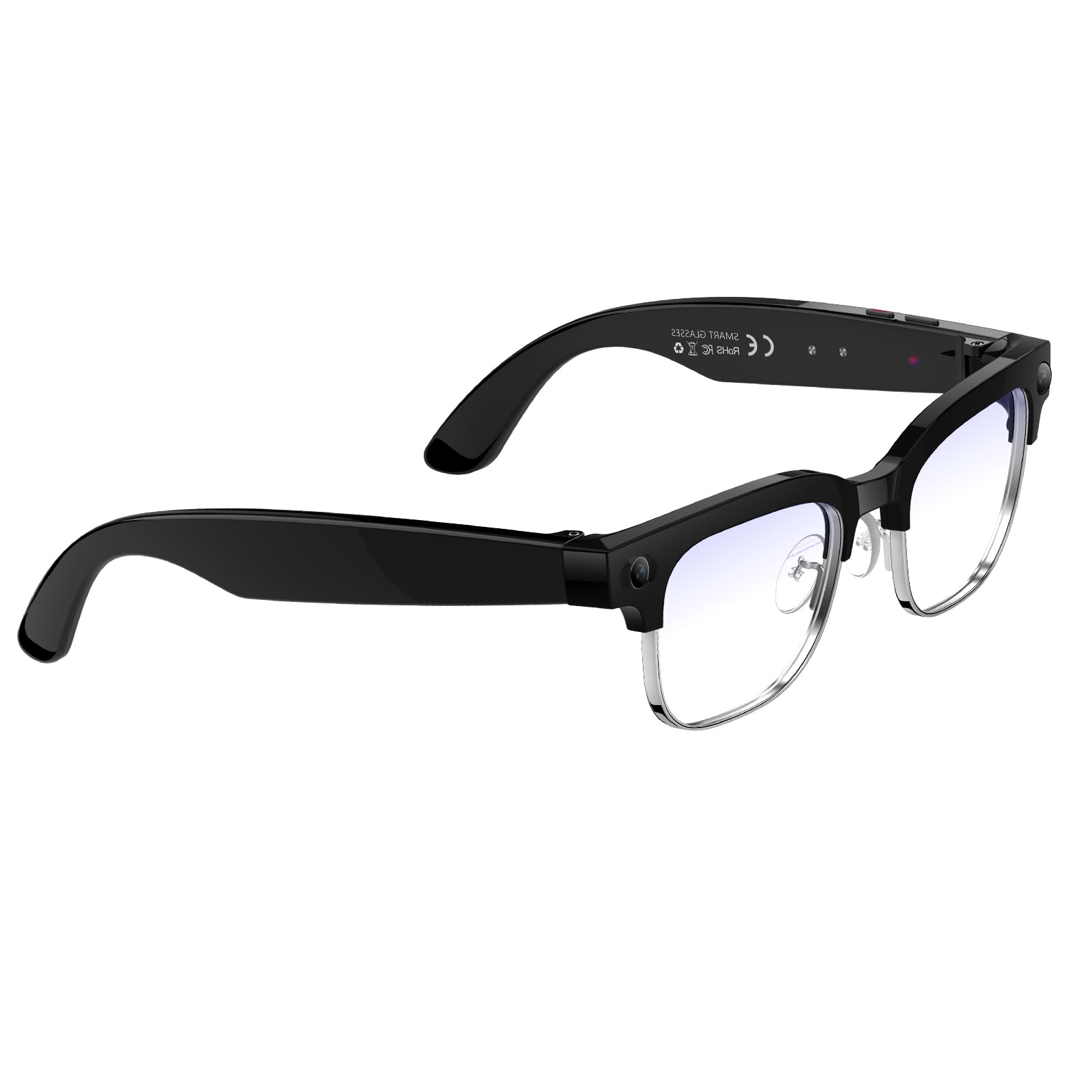 Smart Glasses with Camera Video 1080P HD 2K Photo POV AI Camera Glasses Wearable Video Recording Glasses Hands-Free