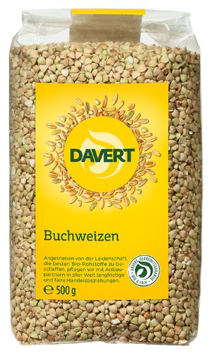 Davert Lot de 4 paquets de sarrasin bio (4 x 500 g) Cover