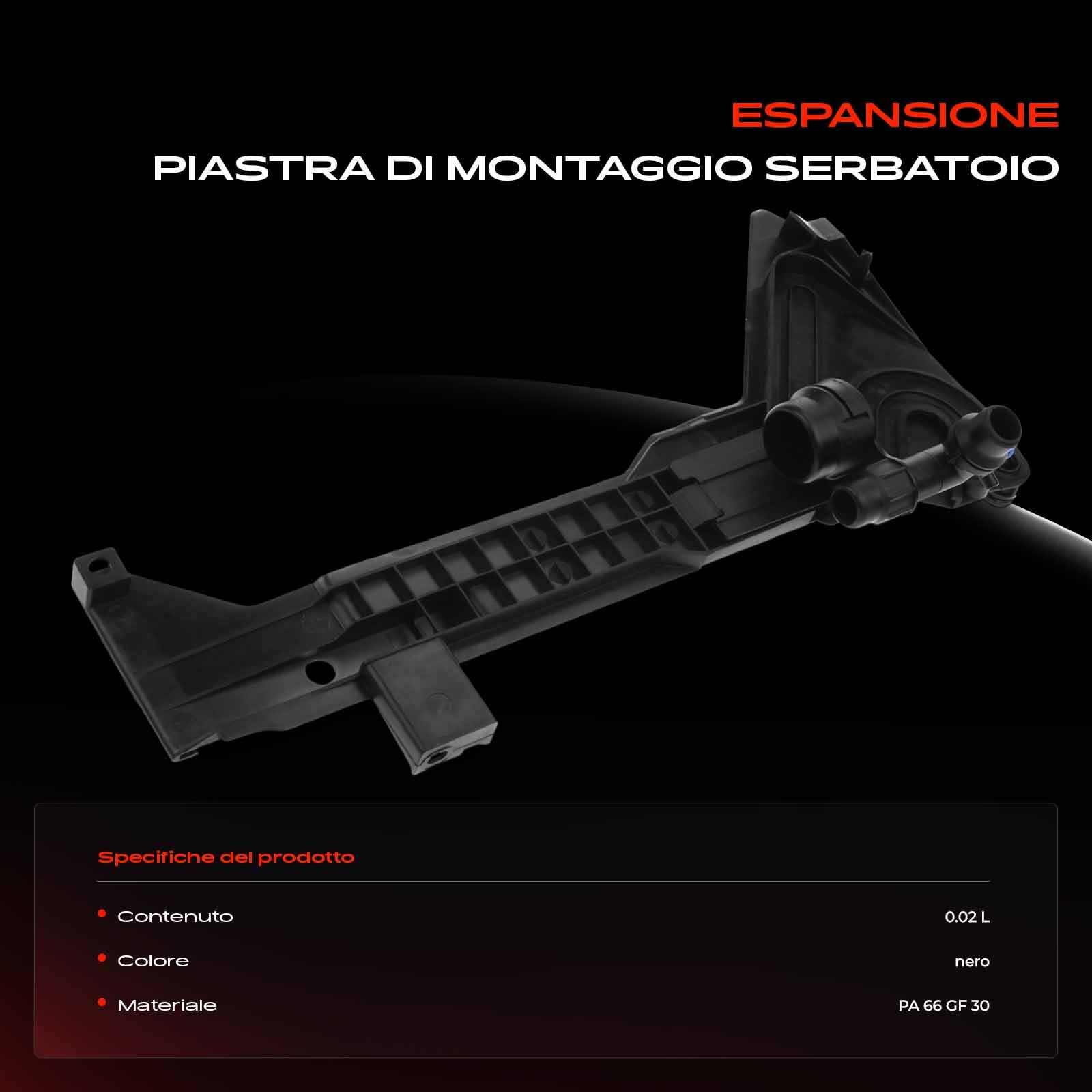 Frankberg Supporto serbatoio di compensazione liquido refrigerante Benzina Compatibile con Serie 3 Compact E46 1.8L Serie 3 E46 2.0L Serie 3 Cabriolet E46 2.2L Serie 3 E46 1.8L 17111436250