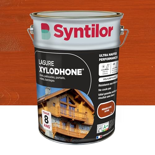 Syntilor - Lasure Xylodhone® Ultra Hautes Performances 8 Ans Merisier Doré Satiné 5L