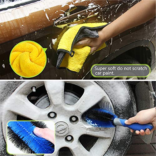 image for Konpard 7pcs Car Wash Brush Kits with 42.5
