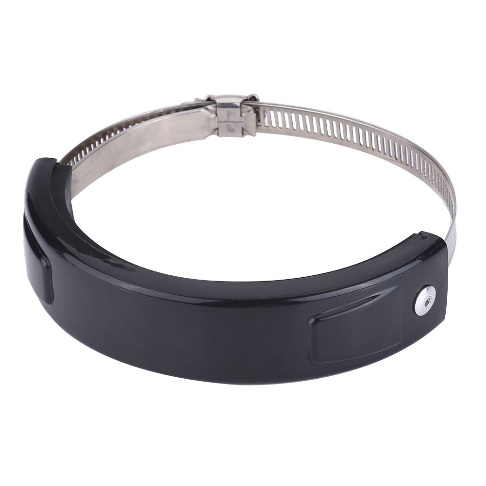 Qiilu 100 mm-140 mm Universal Moto Carreras Escape puede protector Cubierta de guardia Redondo