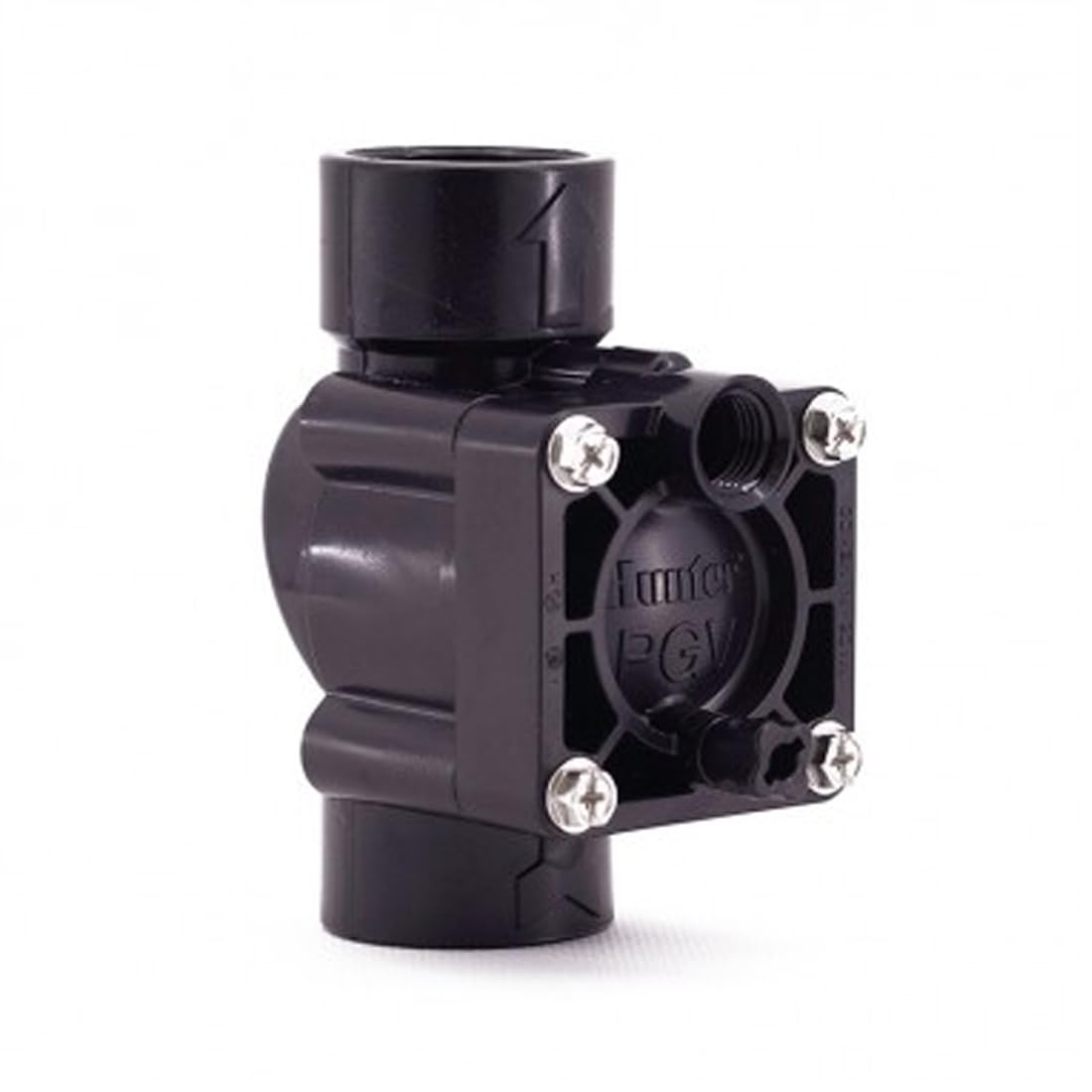 HUNTER PGV-101G-B 9V Elettrovalvola di irrigazione 1"- RH. [Pack 4] PVC con solenoide 9V e regolatore di portata - Elettrovalvola di irrigazione 1" 9V PGV-101 Hunter