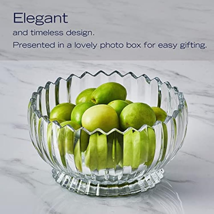 Mikasa Estate Crystal Footed Bowl, 9 Inch