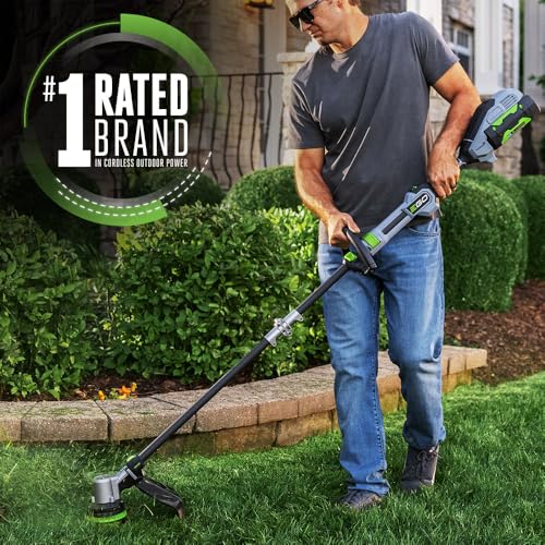 Image of EGO POWER+ String Trimmer, Battery Powered, 16 inch Trimmer for Weeds and Grass with POWERLOAD, Telescopic Carbon Fiber Shaft, Battery and Charger Not Included - ST1610T