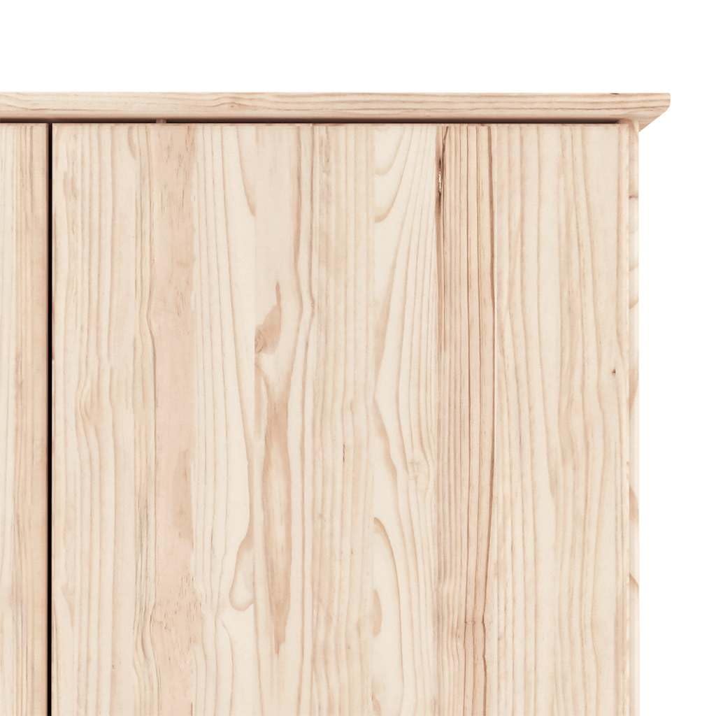 vidaXL Armario Alta Madera Maciza Pino 90x55x170 cm