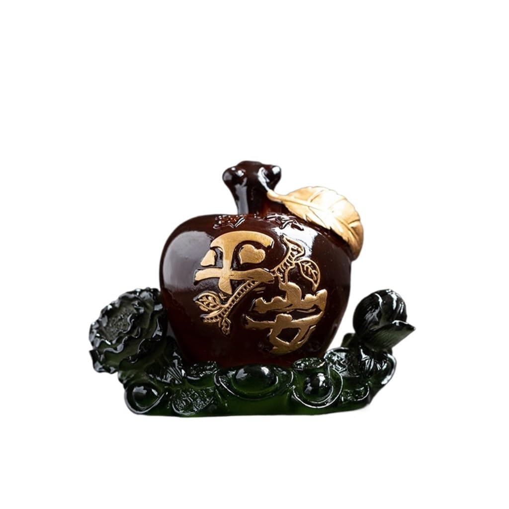 ENGENDER Kung Fu Tea Pet Creative Fruit Tea Pet Heat-changing Color Tray Set Accessories Resin(B)