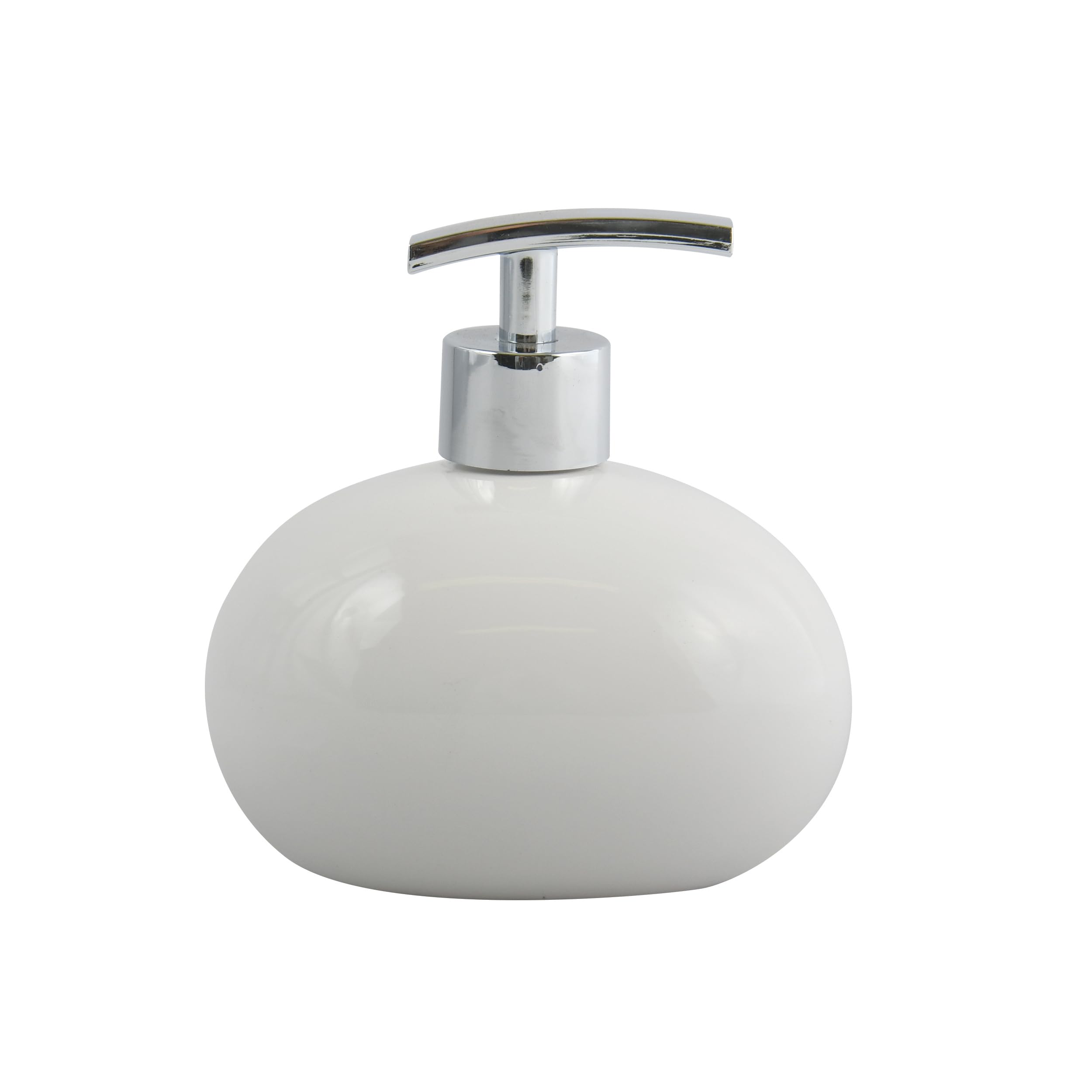 MSV Ceramic Java Soap Dispenser, White