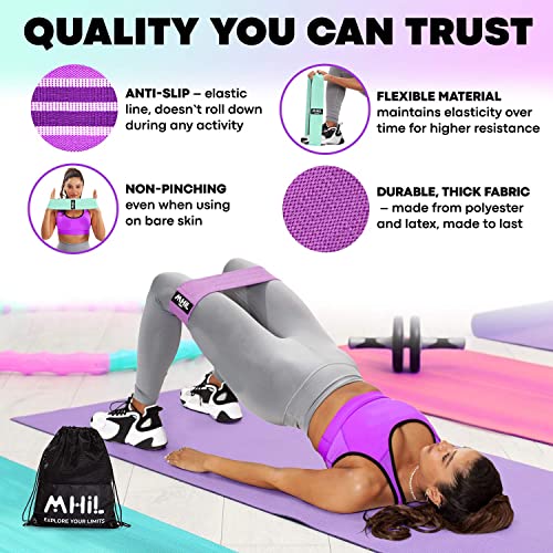 MhIL 5 Resistance Bands for Working Out - Booty Bands for Women and Men, Best Exercise Bands, Workout Bands for Workout… - Image 5