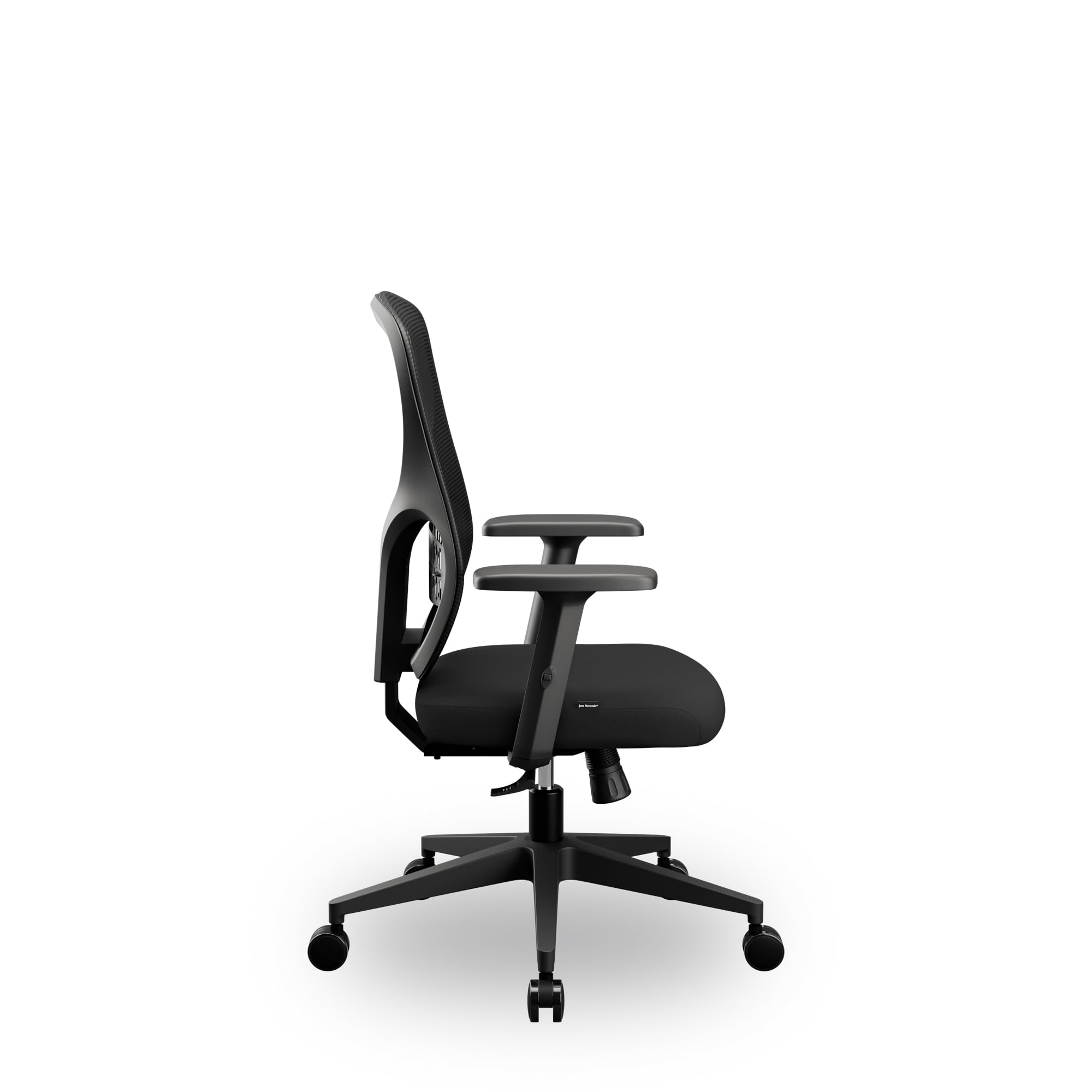 Jan Nowak Bürostuhl ergonomisch Schreibtischstuhl Netz 3D Armlehnen 130 kg | Drehstuhl, Computerstuhl mit Lordosenstütze, Wippmechanik mit 3 Arretierungen, breiter Sitzfläche, Rollen für Büro Homeoffice