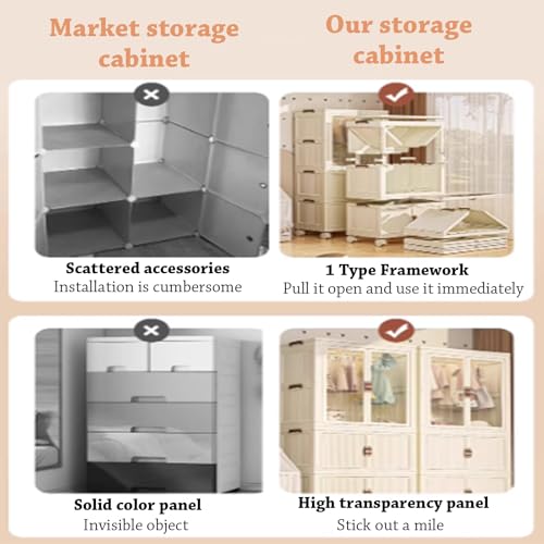 Bacs pliables en plastique avec couvercles pour le rangement des vêtements - 5
