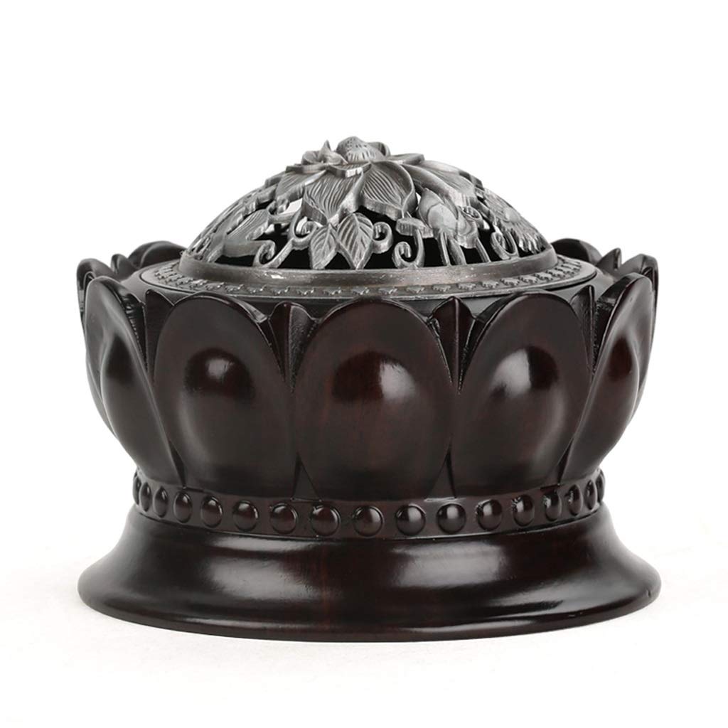 Räucherstäbchen Halter Buddha Lotus Flower Duft-Brenner Räuchergefäß Holz Räuchergefäss Kreative Tray Räuchergefäss Home Decor Geschenk Räucherstäbchenhalter
