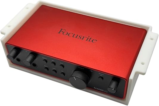 Under Desk Mount compatible with Focusrite Scarlett 2i2 4th Generation, Discreet Table Bracket Audio Interface Holder