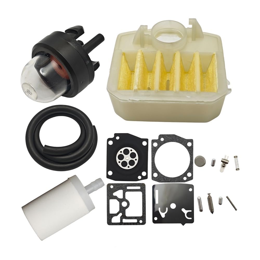 Kit de reparación de carburador para poner a punto la motosierra en el jardín