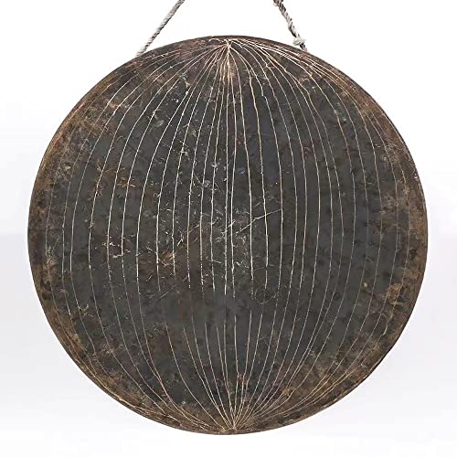 NYTFHMS Chinese Gong, with Traditional Aged Look, Hand Selected for Quality, Beautiful Wash, Calming Sound for Healing, Meditation & Yoga,12inch