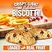 Cooper Street Twice Baked Orange Cranberry Biscotti Cookies - 1.25 Lb - Light and Crispy Coffee Cookie Bites - Low Calorie Italian Snacks for Adults & Kids - Kosher, Dairy, Peanut & Soy Free