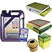 Produktbild QR-PARTS 69376285 Filter Set Inspektionspaket 5 Liter Motoröl Leichtlauf High Tech 5W-40 MANN-FILTER Innenraumfilter Luftfilter Ölfilter