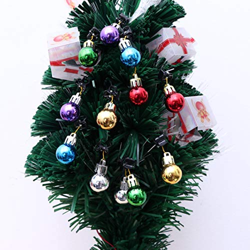 Mini Hair Claws Christmas Ball Ornaments, 12 Pieces Beard Baubles Ornaments For Christmas Santa Claus Beard Bells With Clips For Men Facial Hair Holiday Decoration, 6 Colors #TOP2