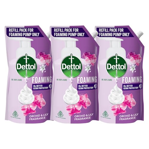 Image of Dettol Orchid & Lily Foaming Handwash Refill 700ml (Pack of 3)