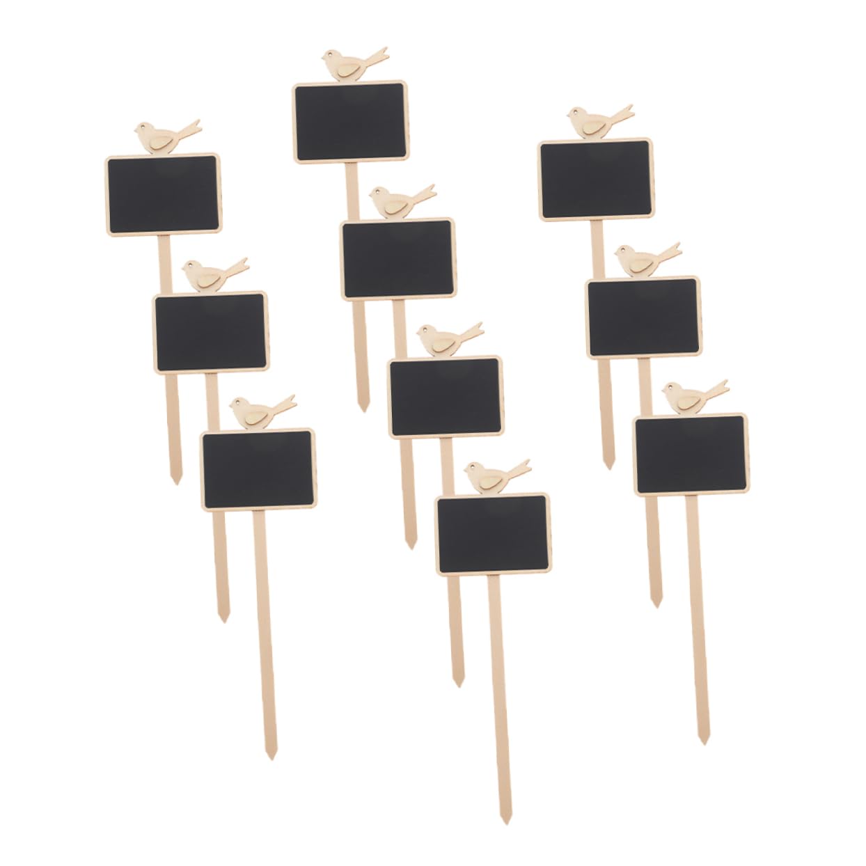 Sosoport 40pièces Étiquettes De Jardin Bois Lot De Marqueurs Pour Plantes Panneaux Décoratifs Pour Identification De Fleurs Pour Pots Jardins Et Balcons