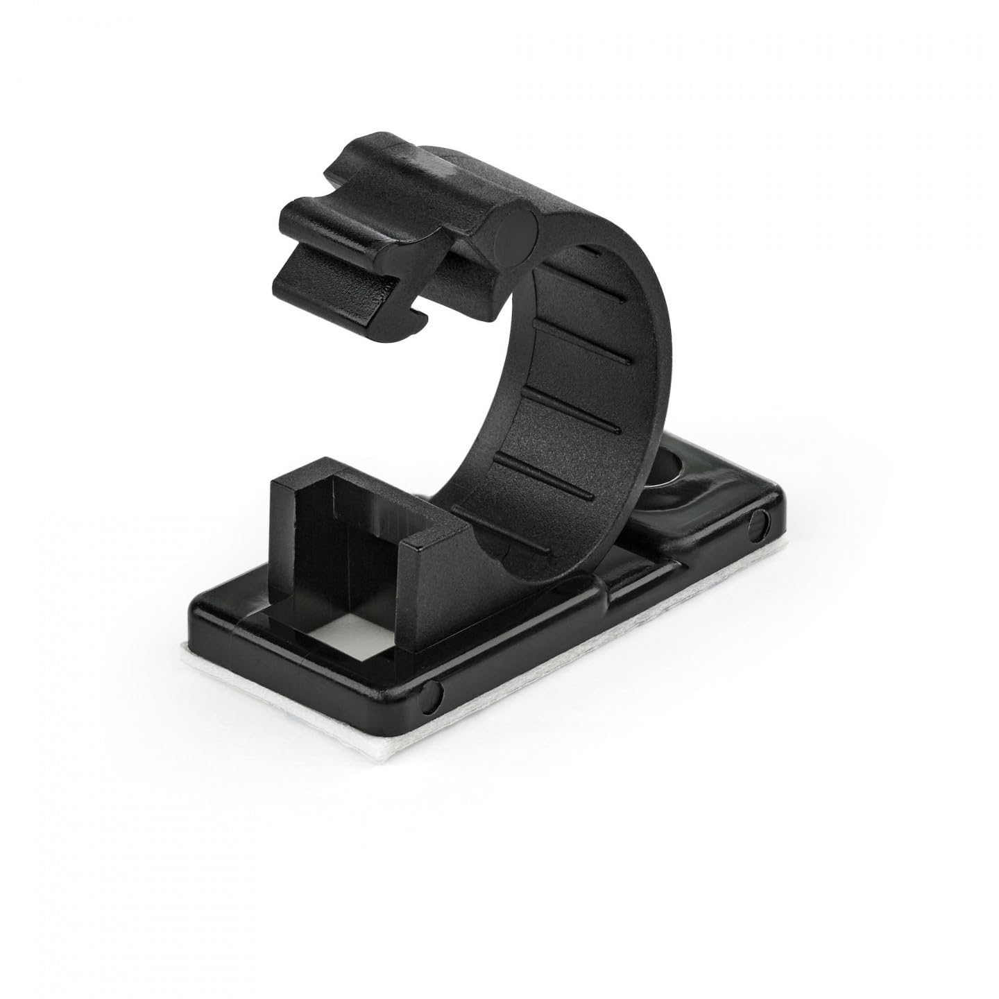 Startech.com Black 100 Adhesive Cable Management Clips - Network/Ether