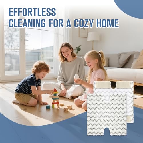 Image of 8 Pack Steam Mop Replacement Pads Compatible with Shark Genius Steam Mop S5003D S5002Q S5004 S6001W S6001WM S6002 & Lift-Away Pro Steam Mop S3973 S3973D S3973WM, Washable Microfiber Mop Pads Reusable