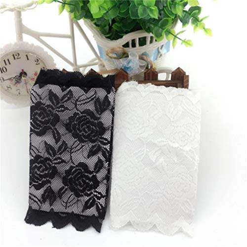 ARTIBETTER 1 par Mulheres Rendas Luvas Dedos Luvas de Casamento Luvas de Renda de Noiva Curto Floral