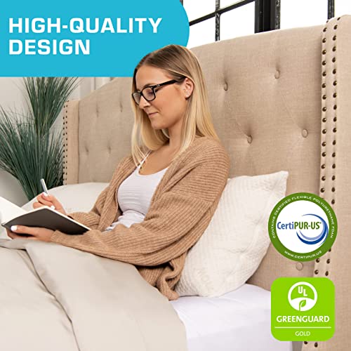 Xtreme Comforts Pillows for Sleeping - GreenGuard Gold Certified Adjustable Standard Memory Foam Pillow for Side, Back & Stomach Sleepers w/Removable Cooling Zipper Cover - Made in The USA - Thumbnail 6