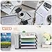 OPNICE 4-Tier Paper Organizer with Magazine Holder, Desk Organizers and Accessories, Office Desk Accessories & Workspace Organizers, Desktop File Organizer for Office Supplies Storage, Black