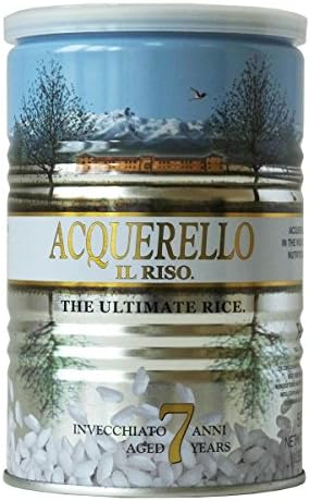 Acquerello Italian 7 Year Aged Risotto Rice 17.6 Oz Tin
