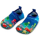 Toddler Kids Swim Water Shoes Quick Dry Non-Slip Water Skin Barefoot Sports Shoes Aqua Socks for...