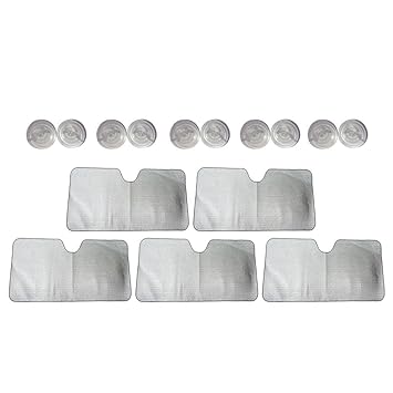 Pinakine Car Sunscreen Insulation Sun Visor Sunroof Sun Block Foldable White Durable|Business & Industrial |Other Business & Industrial