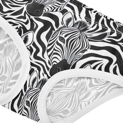 Cotton Girls Underwear Toddler Black White Zebra Stripe Cute Panties Girl Flower Underpants Briefs 2t4
