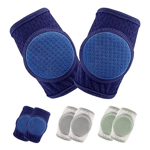 Rodilleras para gatear,rodillera bebe gateo rodillera para bebés gatear protector ajustable para bebé pequeños, 3 pares