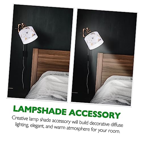 SOPOTUTU シンプル布製ランプシェード 柔らかい光で目に優しい 耐久性と 仕上げ 簡単取り付けで室内照明装飾に ホームデコレーション用ラン