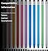 LINFANC 12Pcs Stylus Pen for Touchscreen, 2-in-1 High Precision & Sensitivity Stylus Pen for iPad/iPhone/Android Smartphones and Tablets Compatible with All Touch Screens