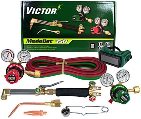ESAB Victor Technologies 0384-2691 Medalist 350 System Heavy Duty Cutting System, Acetylene Gas Service, G350-15-300 Fuel Gas Regulator