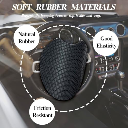 50% Off 2 Pack Flowers Car Coasters - Universal Anti-Slip Rubber Mats - Image 6