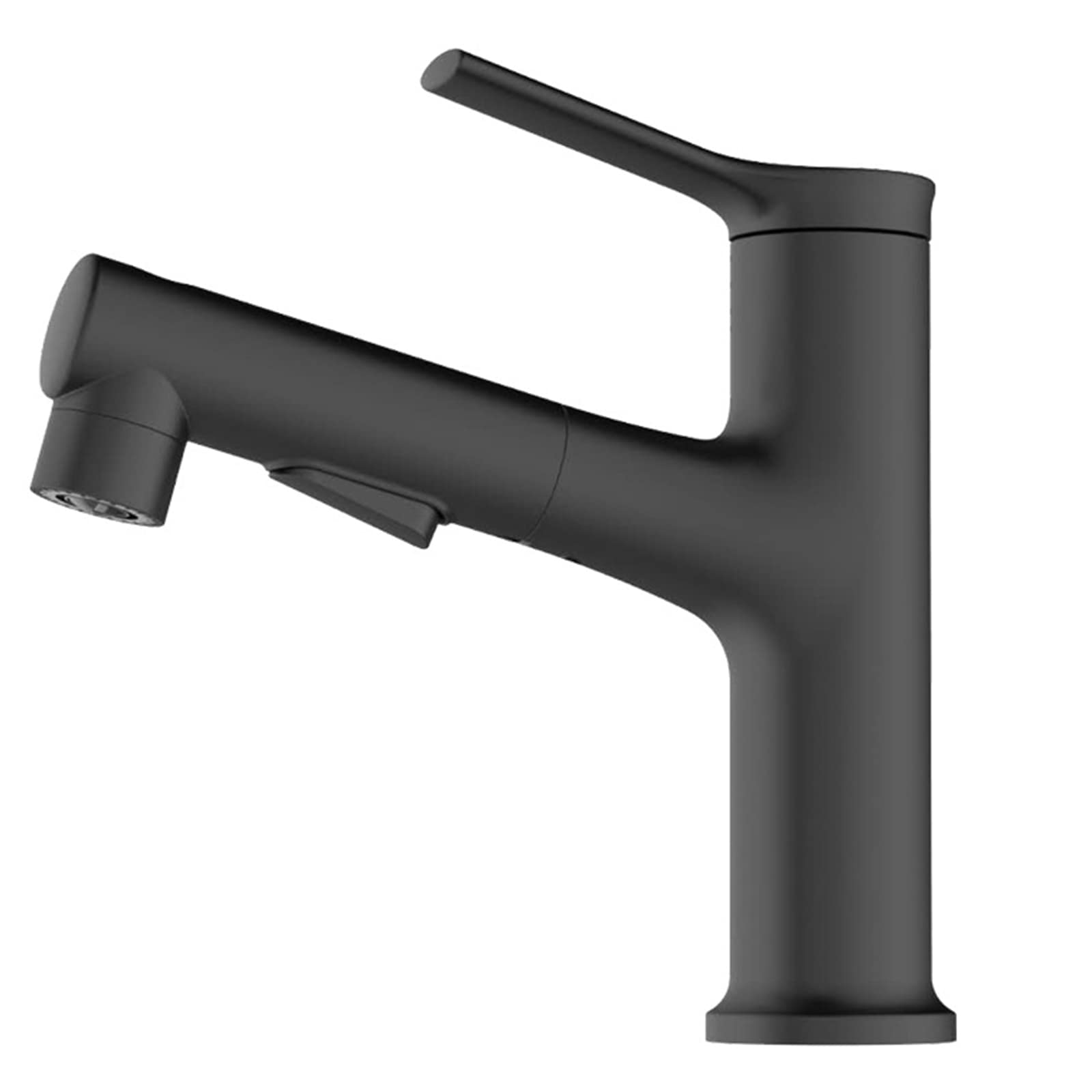 Grifo extraíble, grifo mezclador telescópico para lavabo de baño, grifo de tocador de latón de 3 modos para agua caliente y fría, acabado de metal pistola
