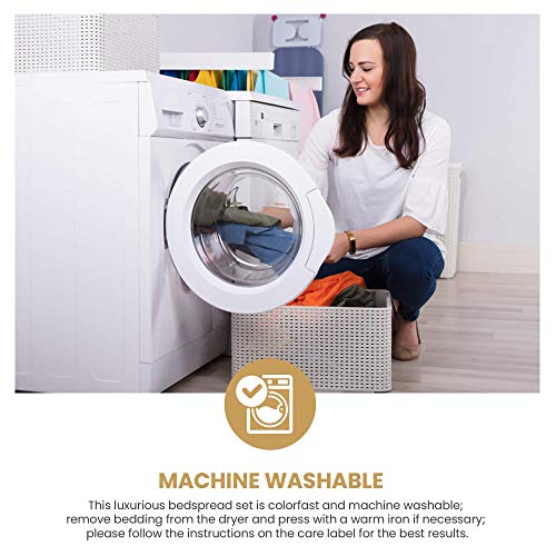 Bnm Oversized Paisley Matelasse Cotton Bedspread, Jacquard Weave, Soft And Breathable, All-Season, Cozy And Lightweight, Perfect For Master Or Guest Bedroom, Matching Pillow Shams, Ivory, King #TOP6