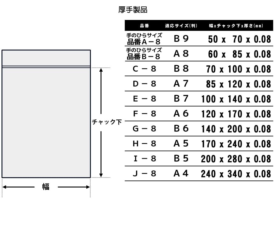 Amazon.co.jp: ミツワ(A3サイズ入る)チャック付きポリ袋L-4サイズ