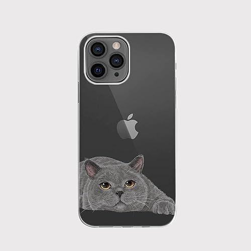 Miniatura 58 de Blingy's Funda para iPhone 13 Pro (6.1 pulgadas), lindo patrón de cerdo divertido estilo animal de dibujos animados, transparente, suave TPU funda