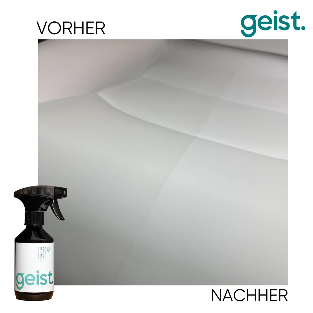 Geist. 3 Plus Lederpflegeset | Reinigung, Schutz vor Farbübertragung, Reibungsschäden, Schrumpfen und Rissbildung. Hält das Leder weich und geschmeidig | Für Leder älter als 3 Jahre