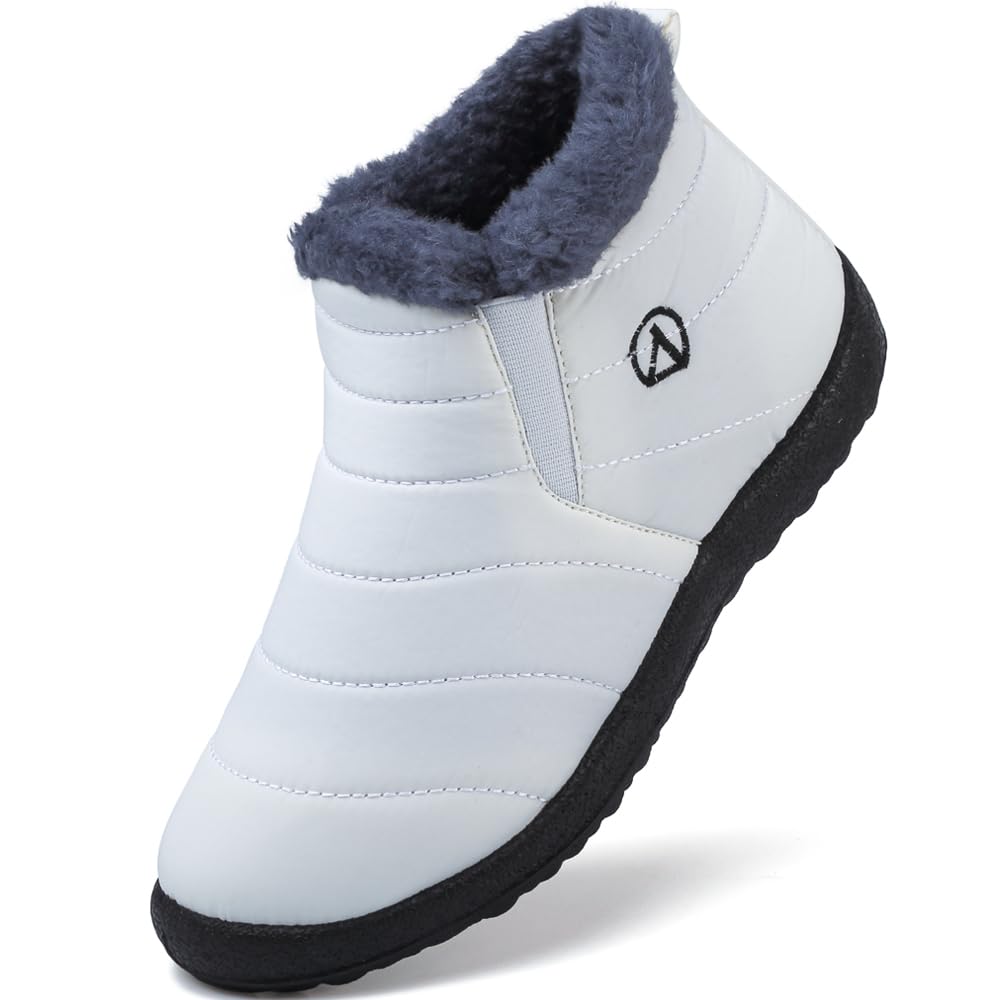 LAZAZAFI Botas de Nieve Botas para Niñas Invierno Calentar Forrada Botas para Niños Impermeables Exterior Antideslizante Planas Casual Caminar Botas