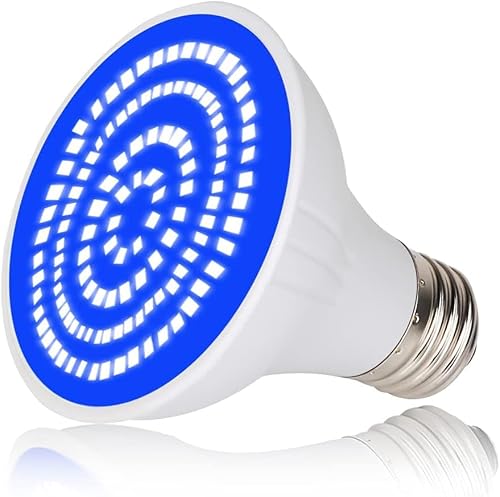 COOLWEST 120V 12W Blue LED Spa Light Bulb for Hot Tub/In-ground Spa, Super Bright Par20 Spa Bulb for Pentair & Hayward Light Fixtures, E26 Base