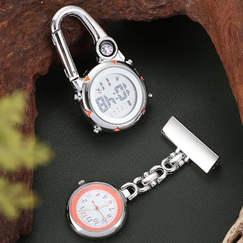 Montre d'infirmière avec alarme date et affichage phosphorescent - 2