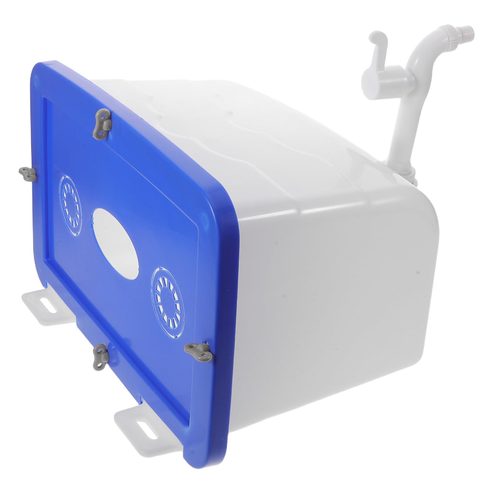 Tanque de Agua de Pared con Grifo Azul 12,5 L para Baño